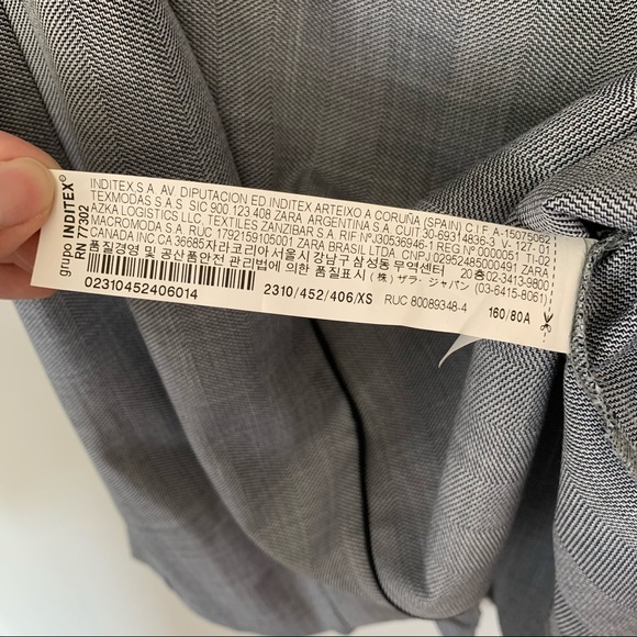 ZARA Gray V Neck Choker A-Line Shift Mini Dress - Picture 11 of 12